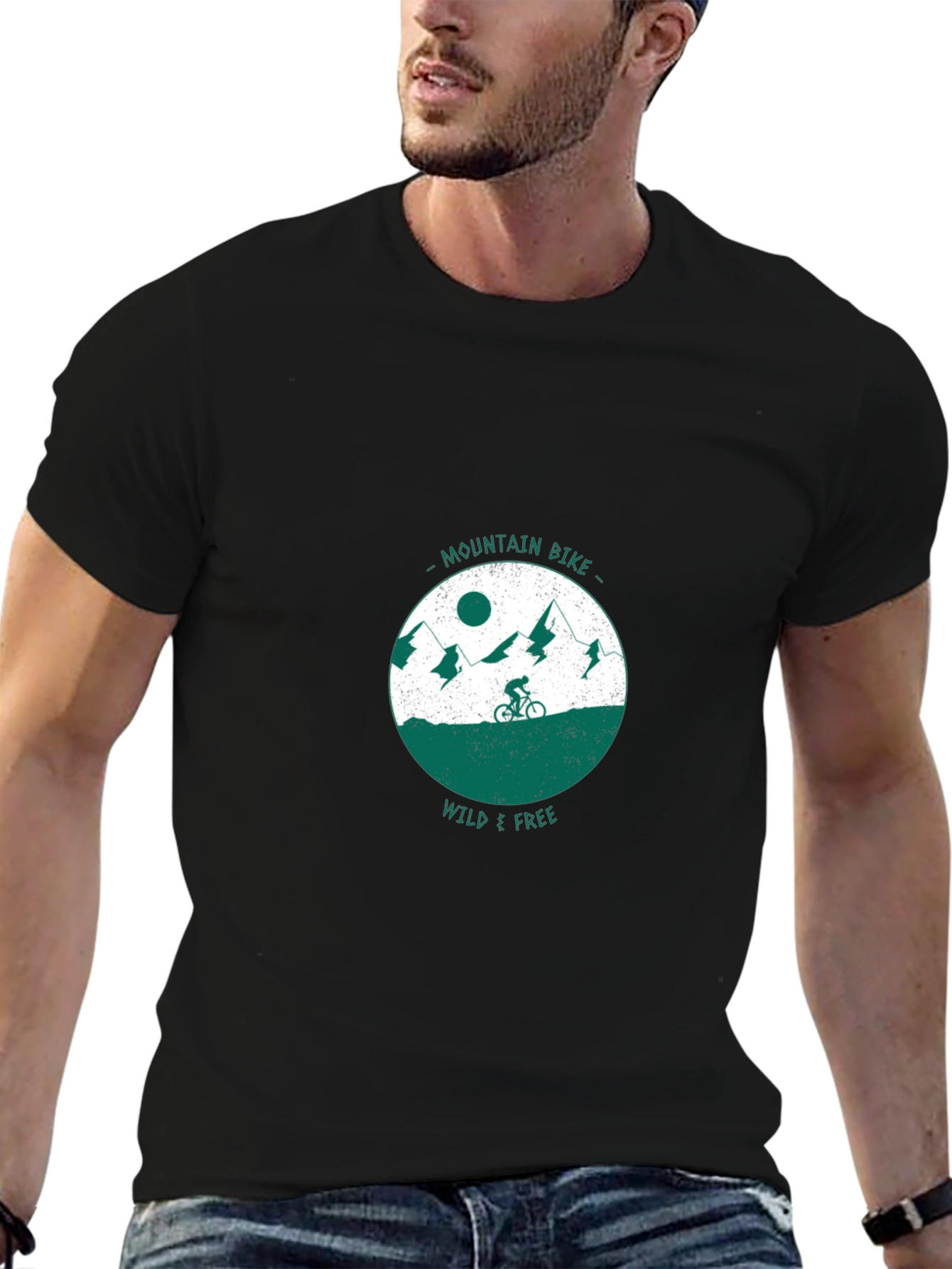 Mountain Bike Wild & Free Graphic Tee
