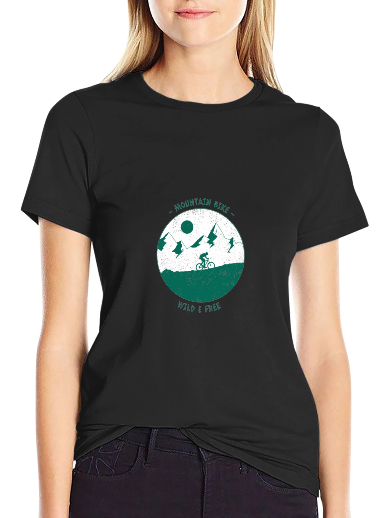 Mountain Bike Wild & Free Graphic Tee