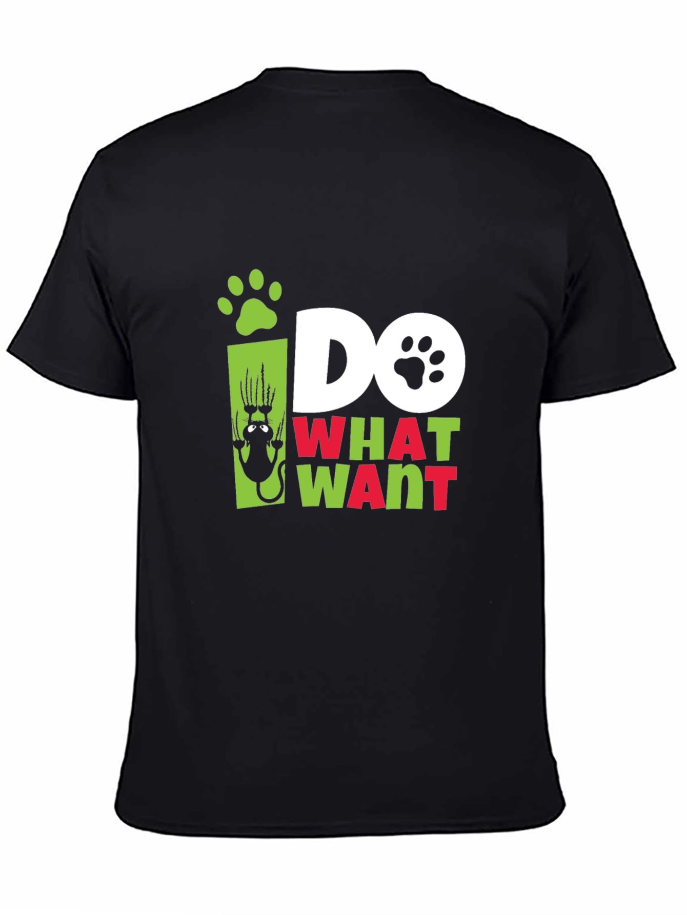Do What I Want Cat Paw Print Graphic Tee
