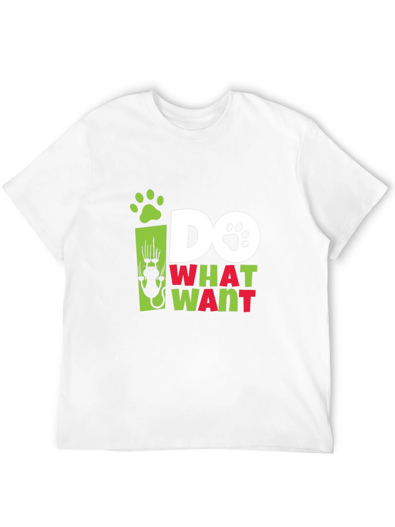 Do What I Want Cat Paw Print Graphic Tee