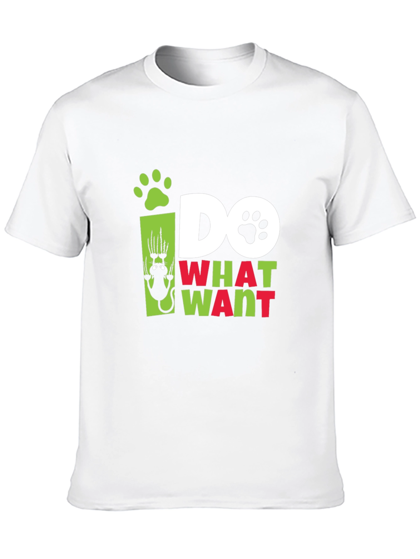 Do What I Want Cat Paw Print Graphic Tee