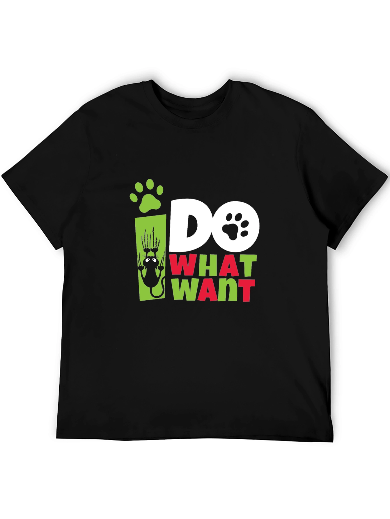 Do What I Want Cat Paw Print Graphic Tee