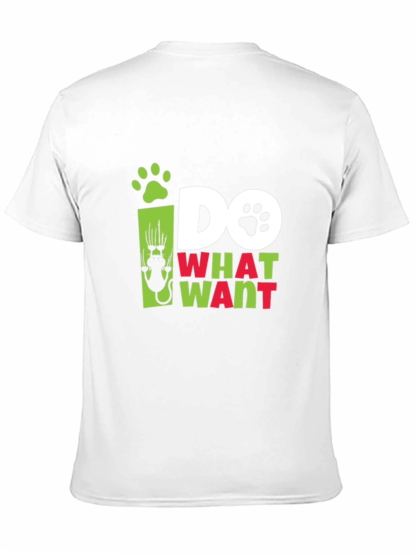 Do What I Want Cat Paw Print Graphic Tee