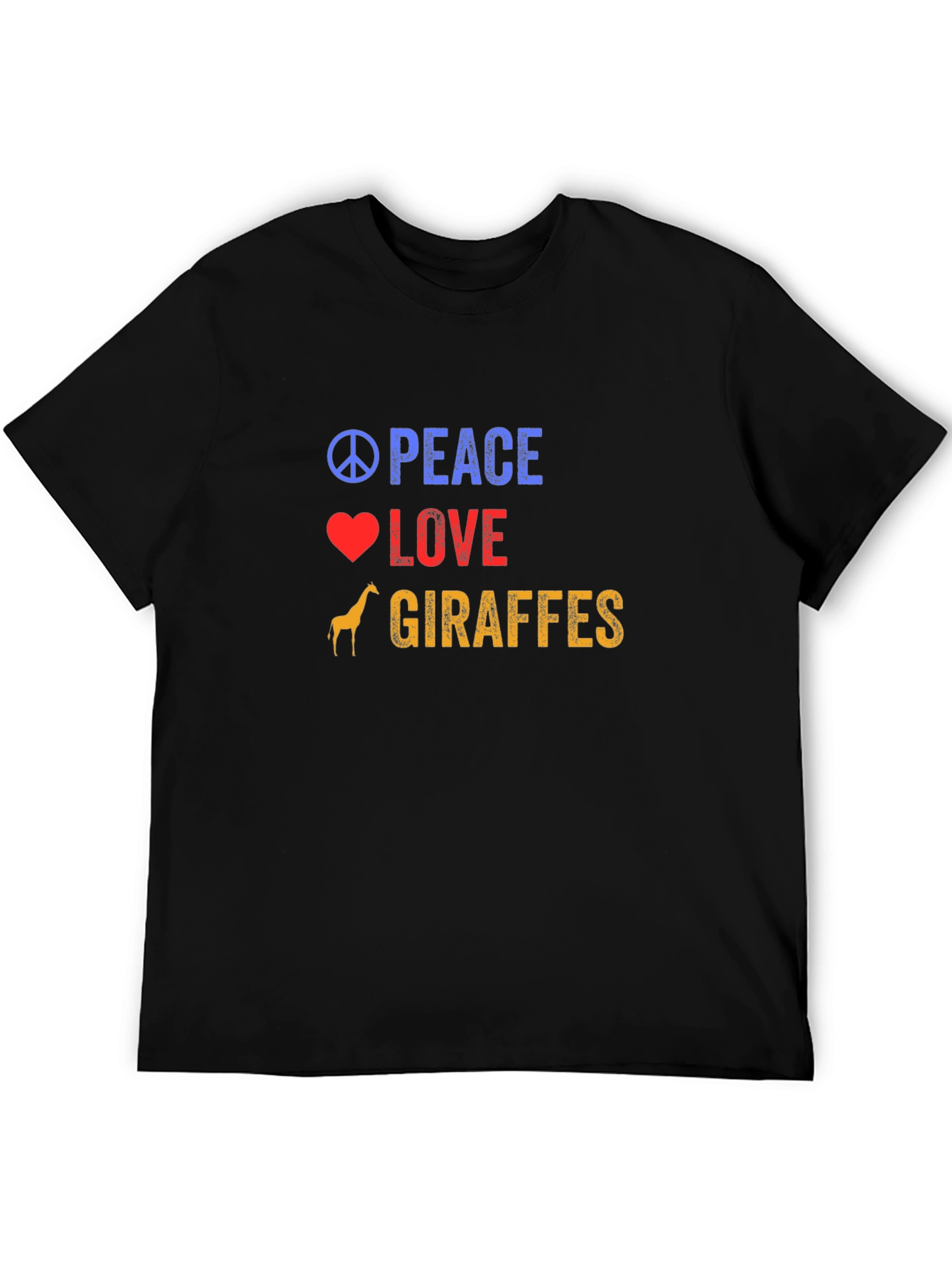 Peace Love Giraffes T-Shirt - Fun Graphic Tee