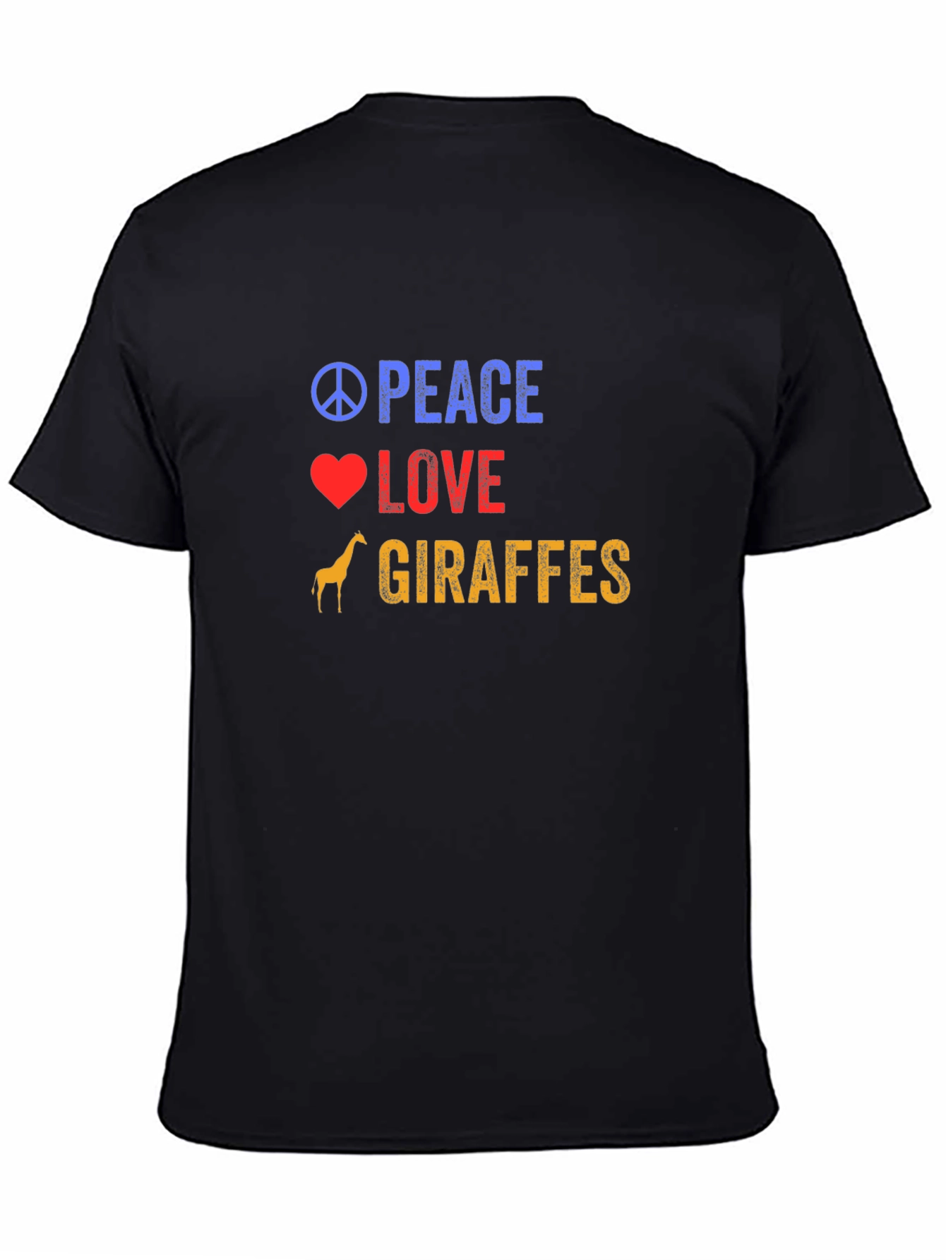 Peace Love Giraffes T-Shirt - Fun Graphic Tee