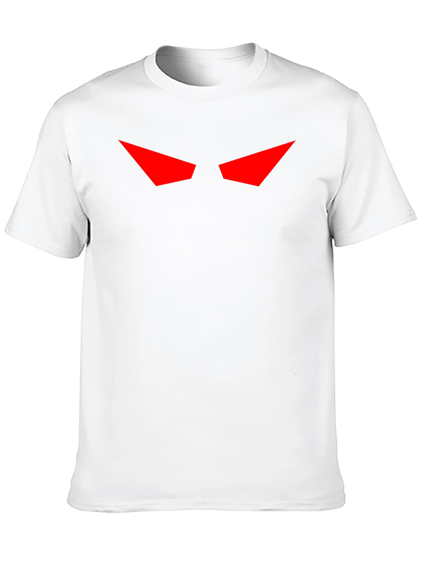 Mens Black T-Shirt with Red Eyes Graphic
