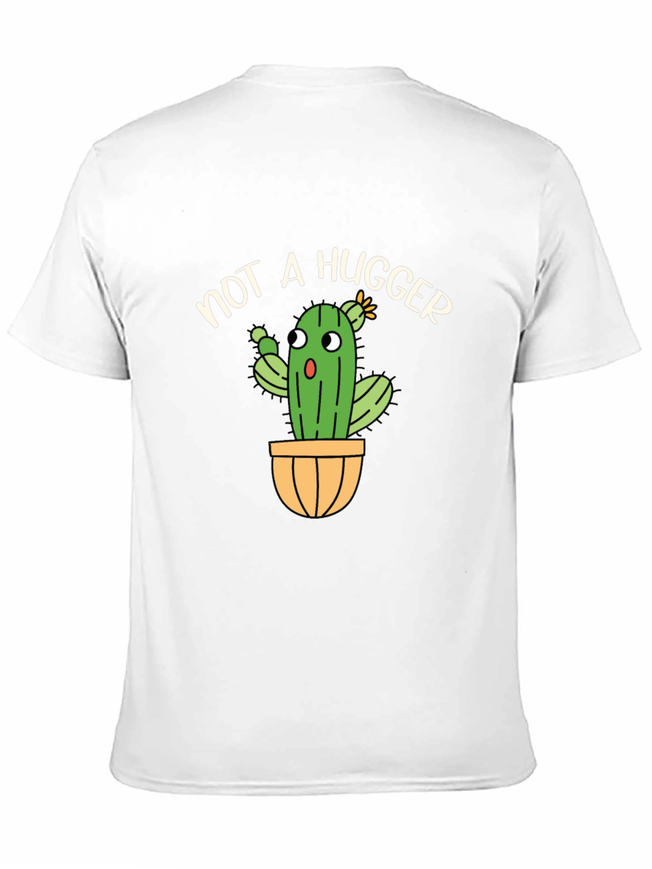 Not A Hugger Cactus T-Shirt Funny Graphic Tee