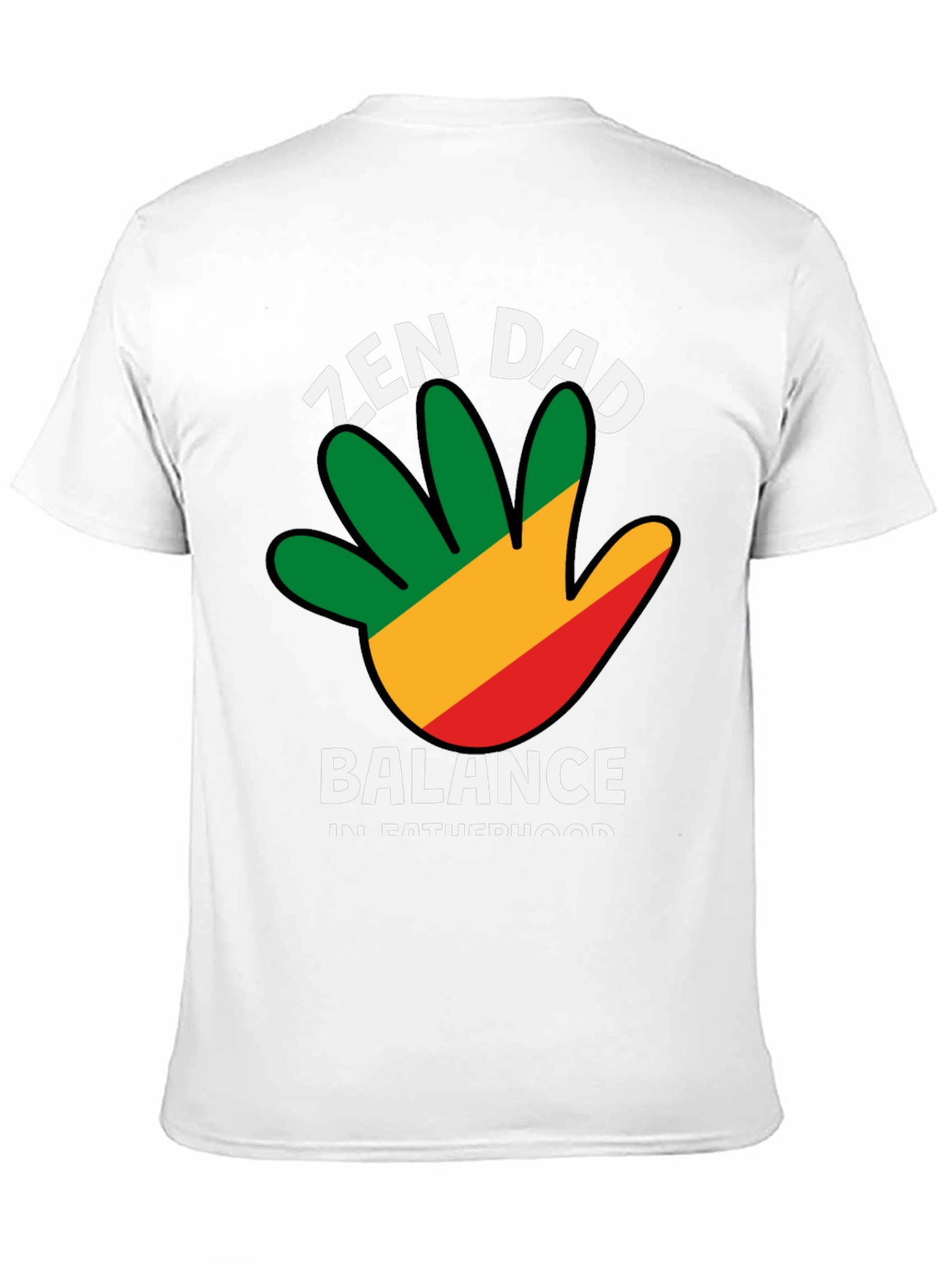 Zen Dad Balance T-Shirt - Fatherhood Harmony
