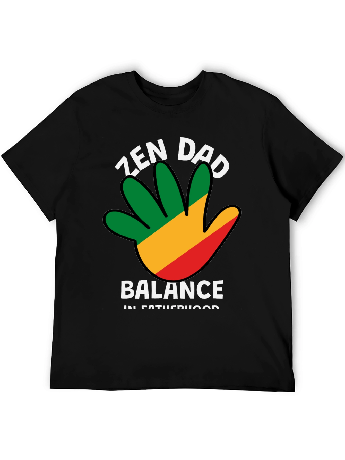 Zen Dad Balance T-Shirt - Fatherhood Harmony