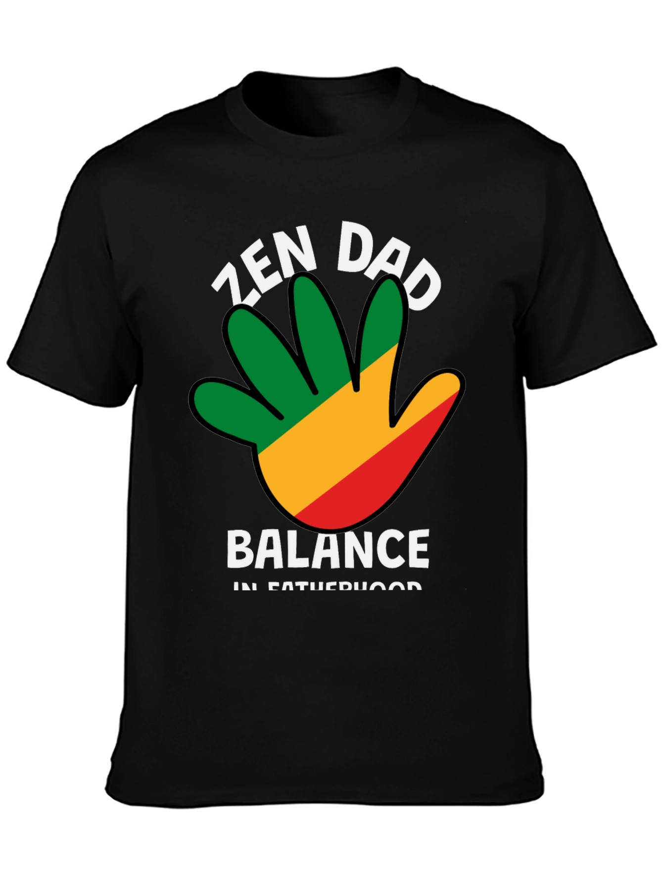 Zen Dad Balance T-Shirt - Fatherhood Harmony