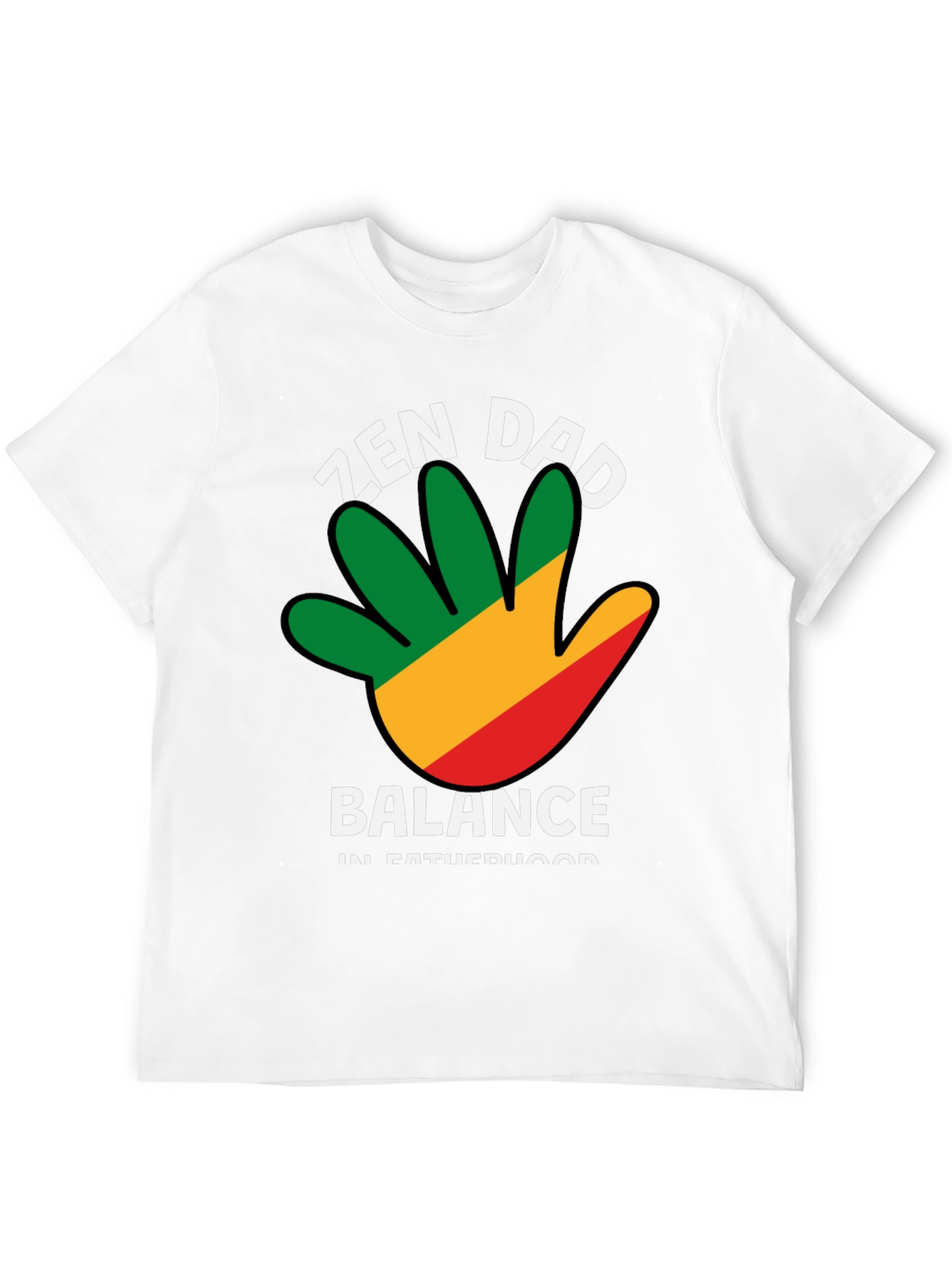Zen Dad Balance T-Shirt - Fatherhood Harmony