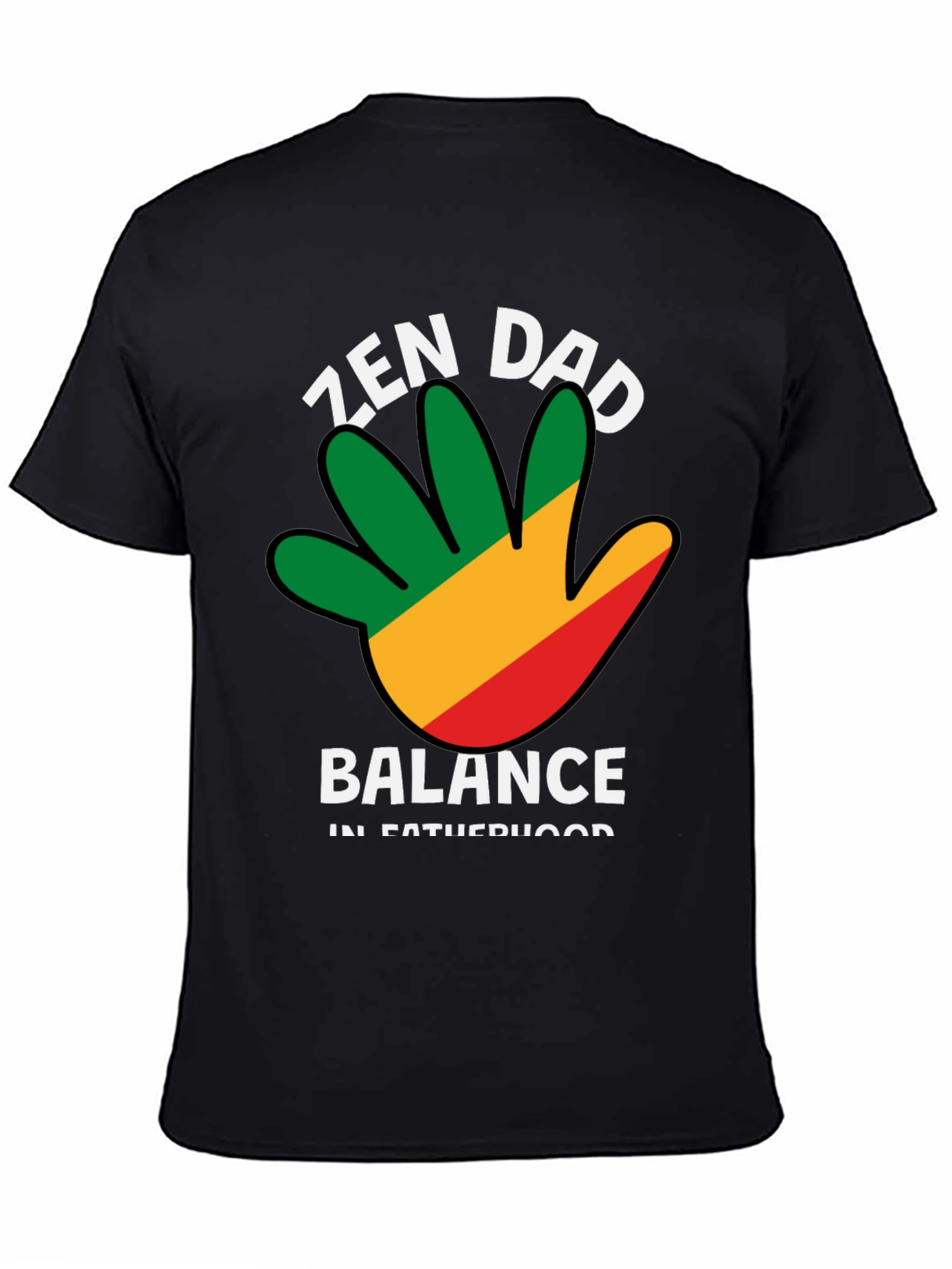 Zen Dad Balance T-Shirt - Fatherhood Harmony