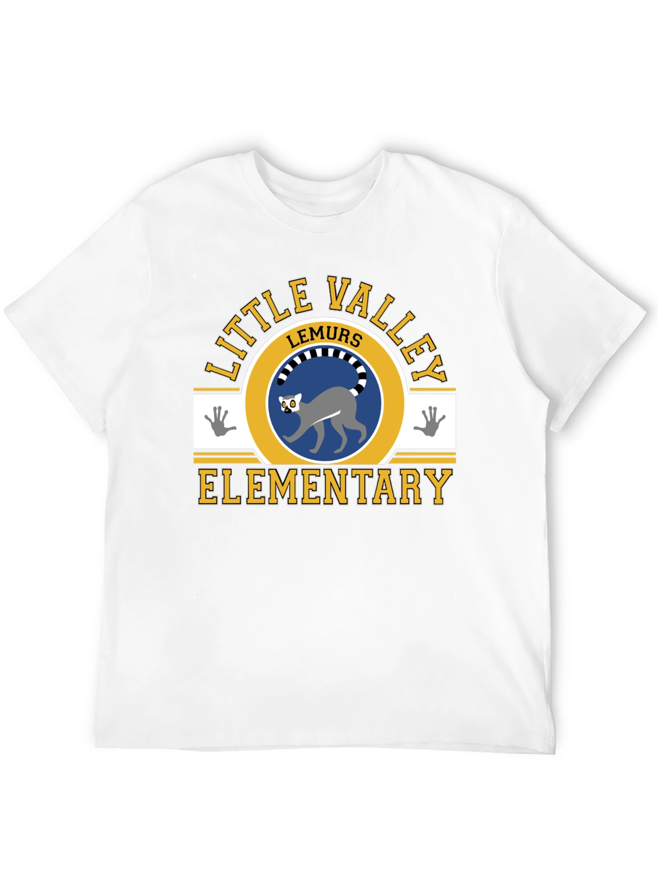 Little Valley Lemurs Elementary Black T-Shirt