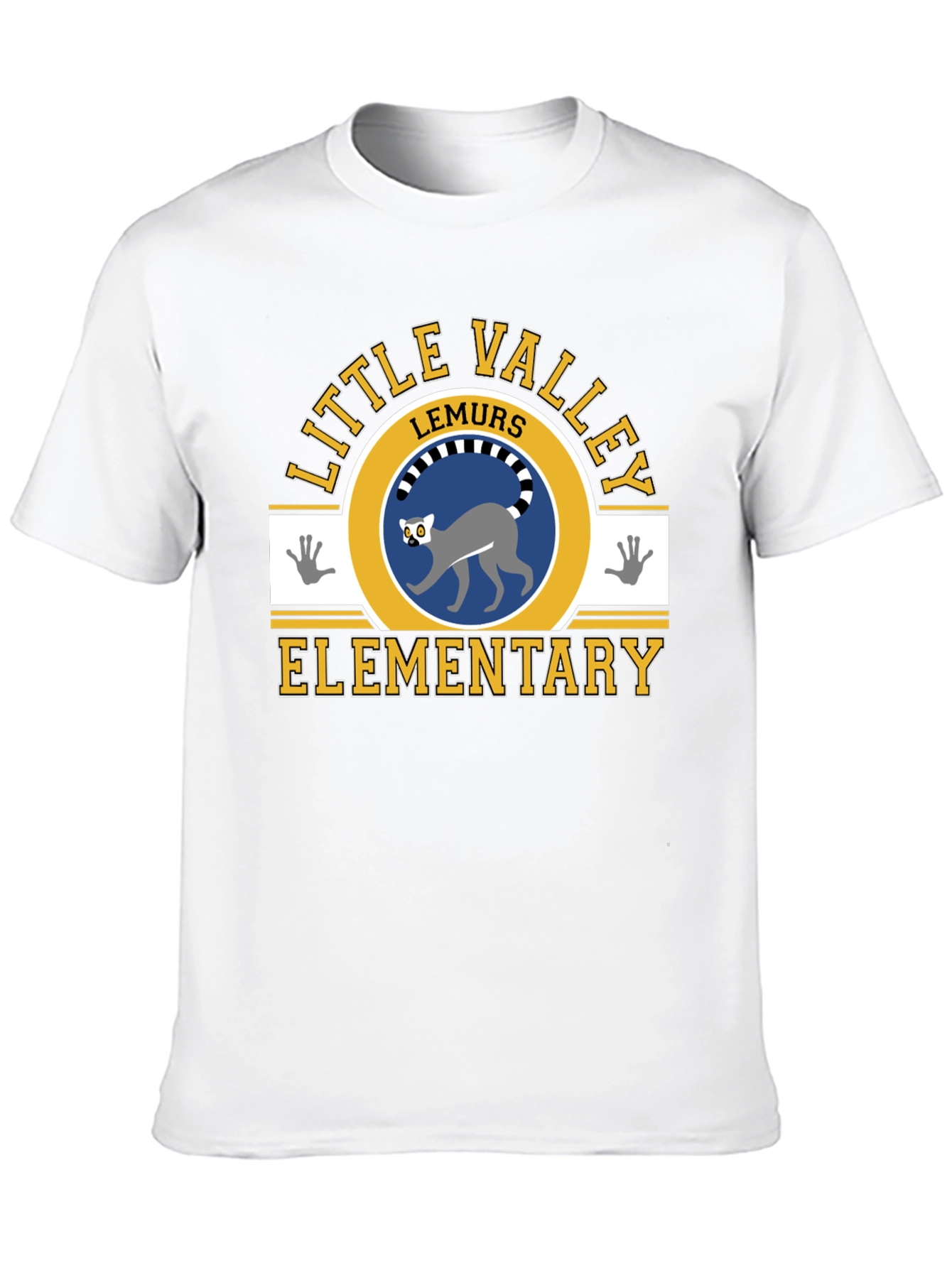 Little Valley Lemurs Elementary Black T-Shirt