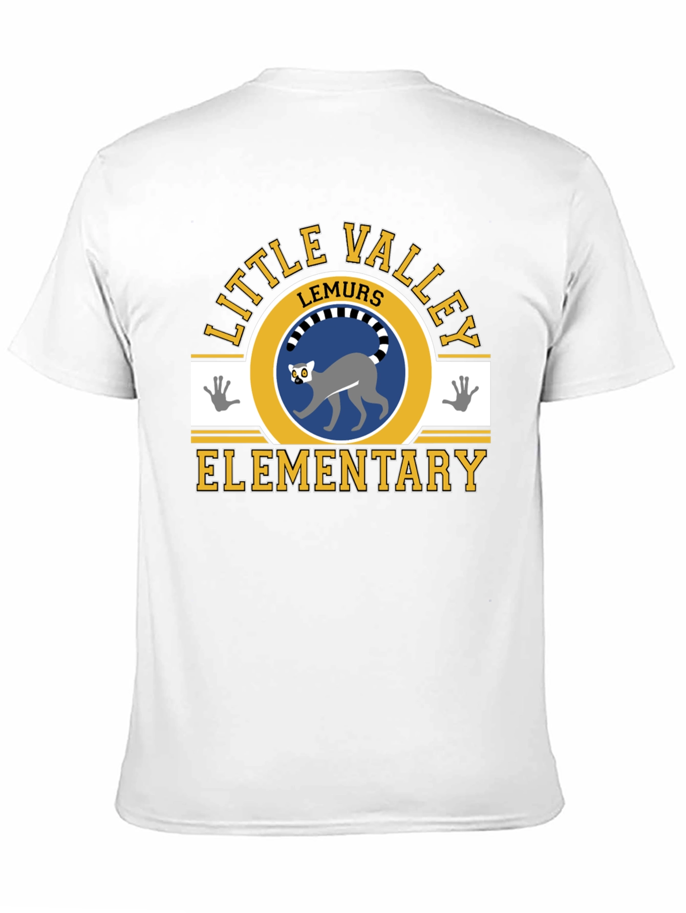 Little Valley Lemurs Elementary Black T-Shirt