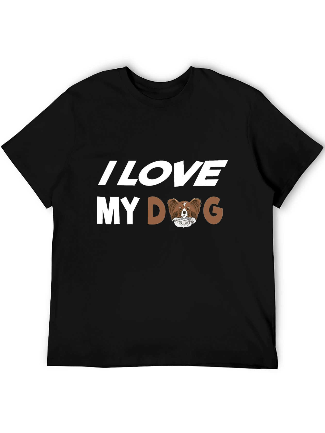 I Love My Dog Papillon Breed T-Shirt