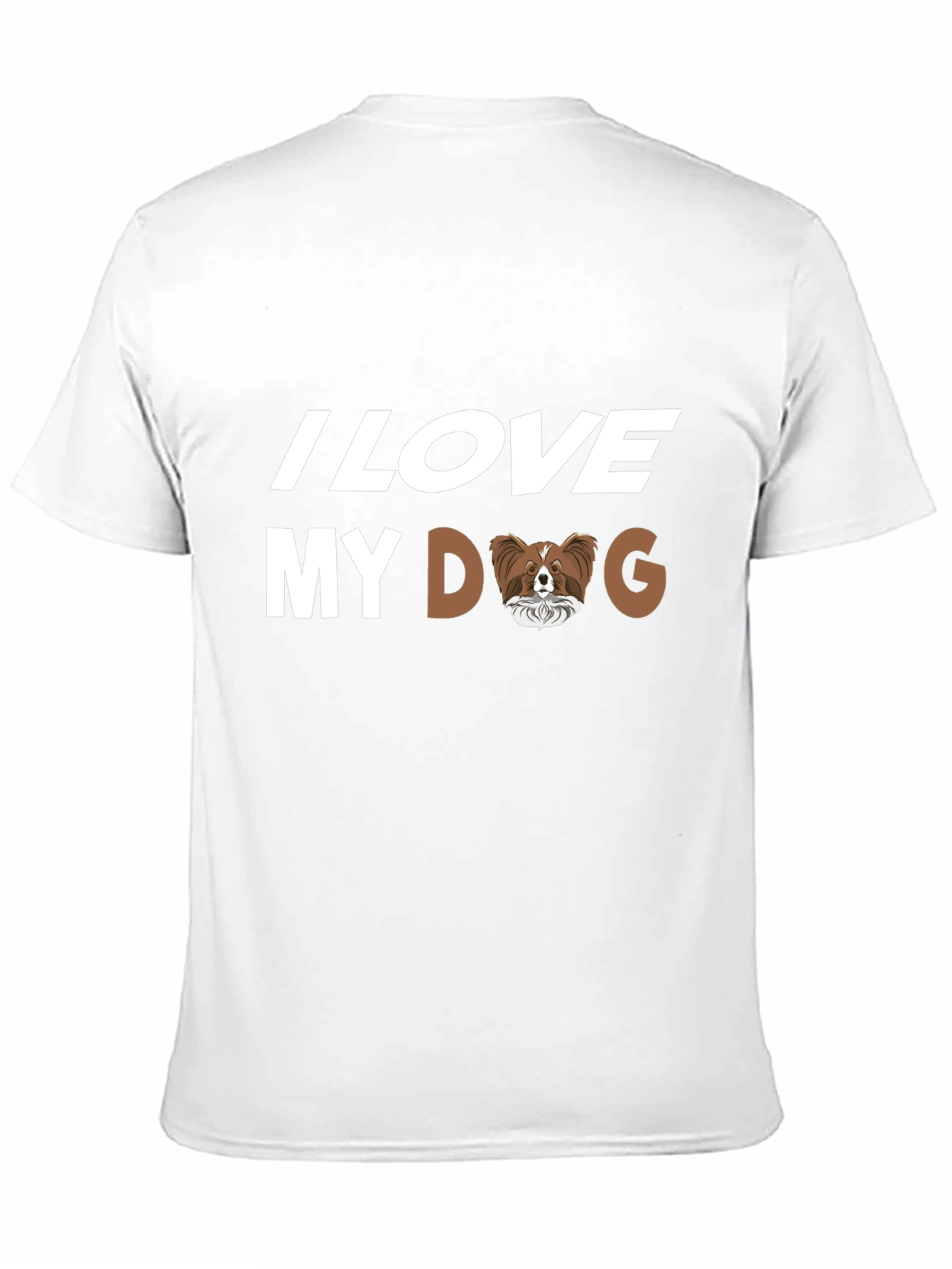 I Love My Dog Papillon Breed T-Shirt