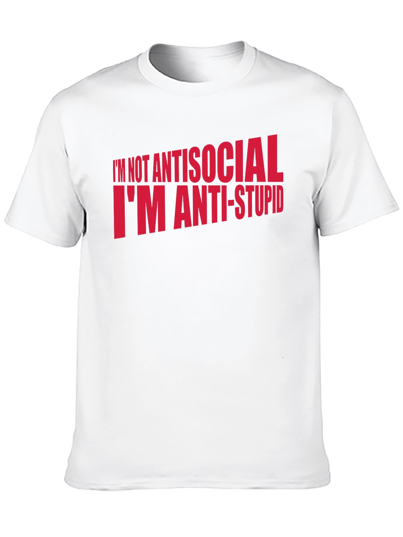 Anti-Stupid Graphic Tee - Black Humor T-Shirt