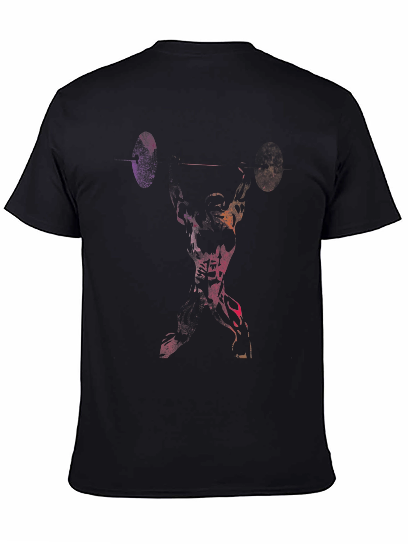 Weightlifter Graphic T-Shirt - Black
