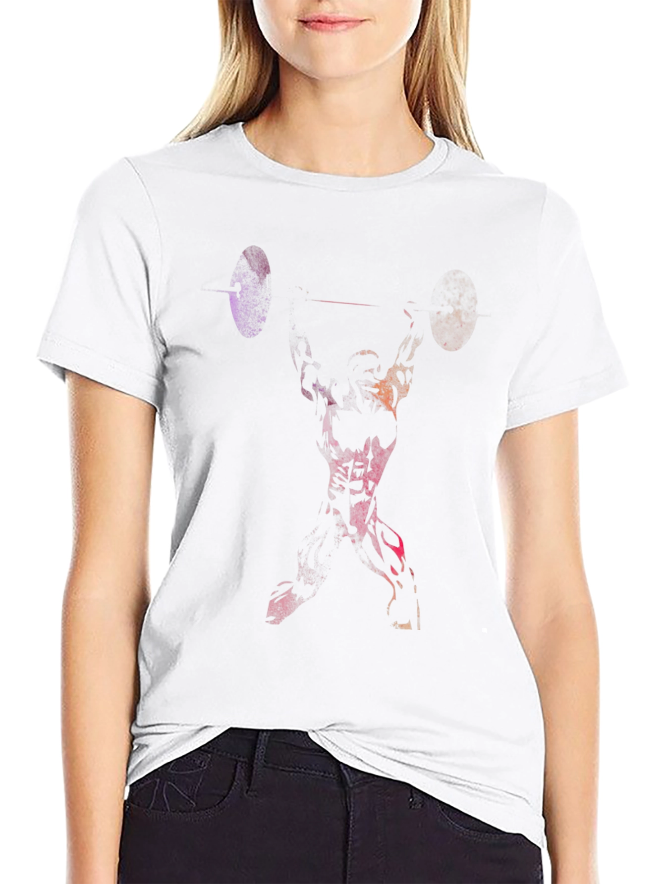 Weightlifter Graphic T-Shirt - Black