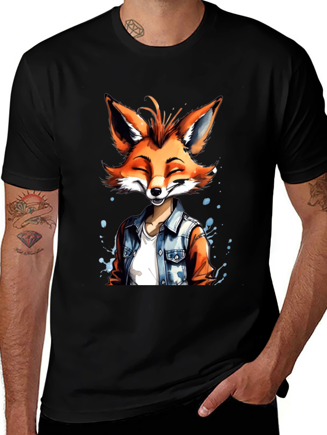Trendy Fox Graphic Tee - Cool Casual Wear