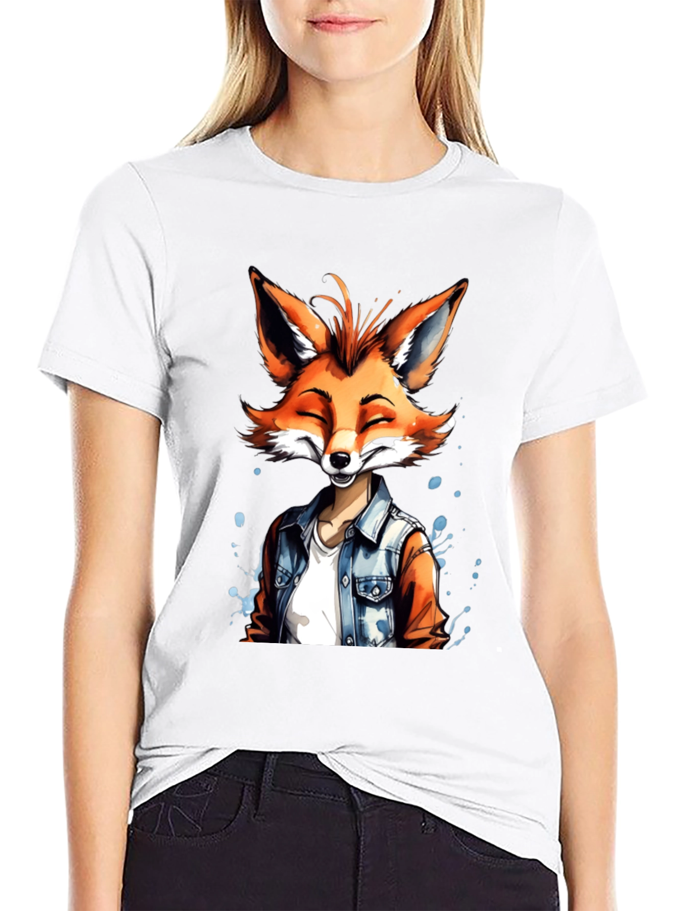 Trendy Fox Graphic Tee - Cool Casual Wear
