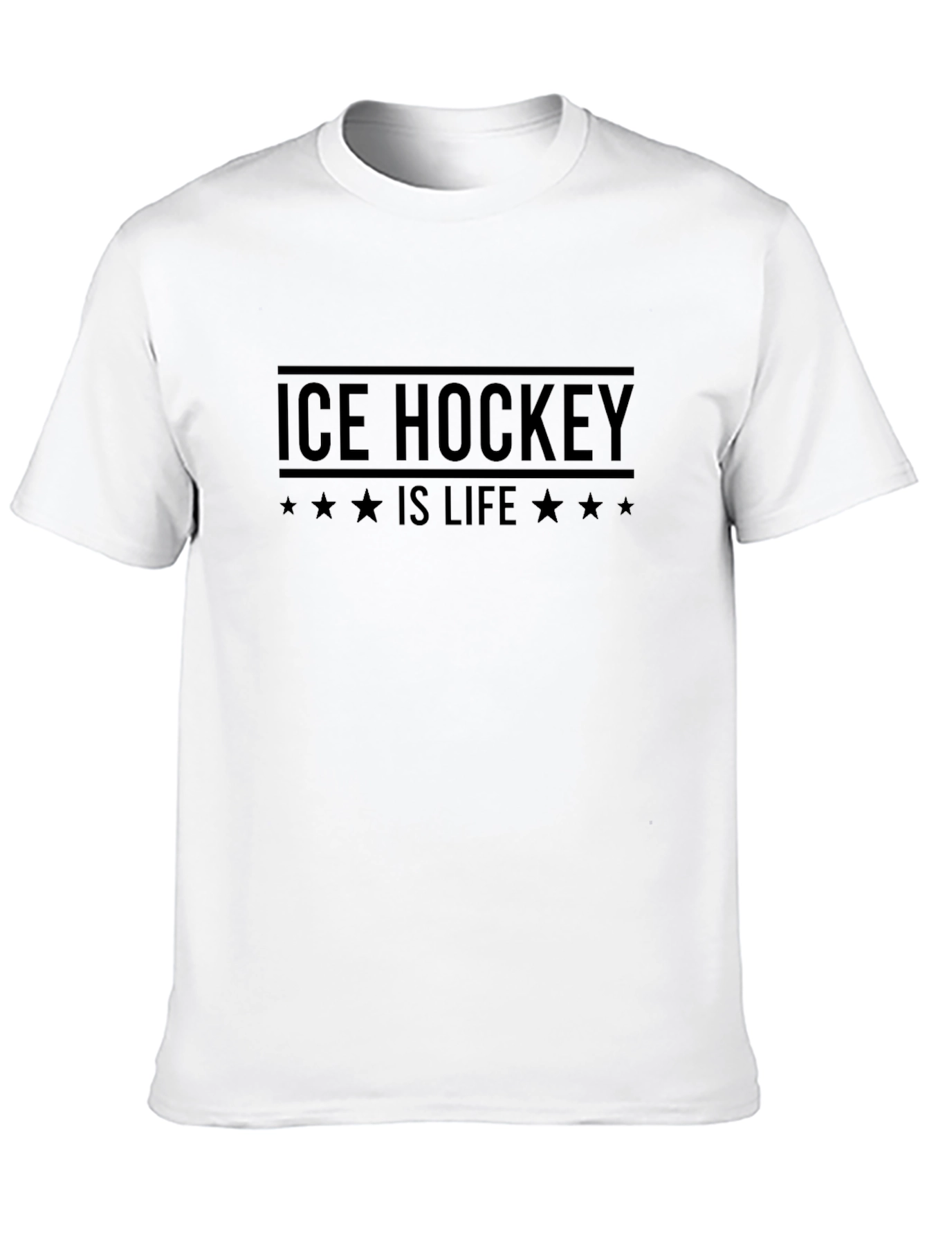 Ice Hockey is Life Black T-Shirt