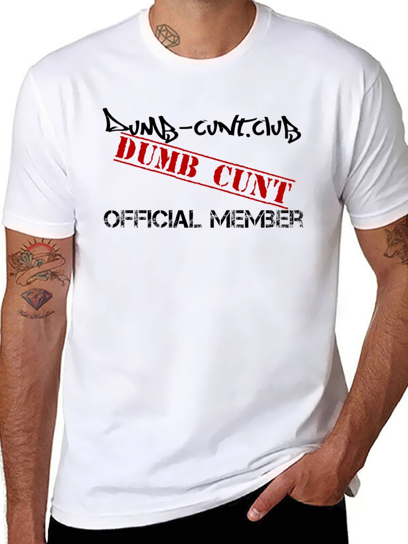 Dumb Cunt Club Official Member T-Shirt