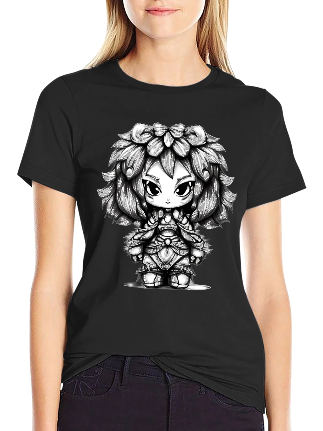 Fantasy Anime Character Graphic Tee