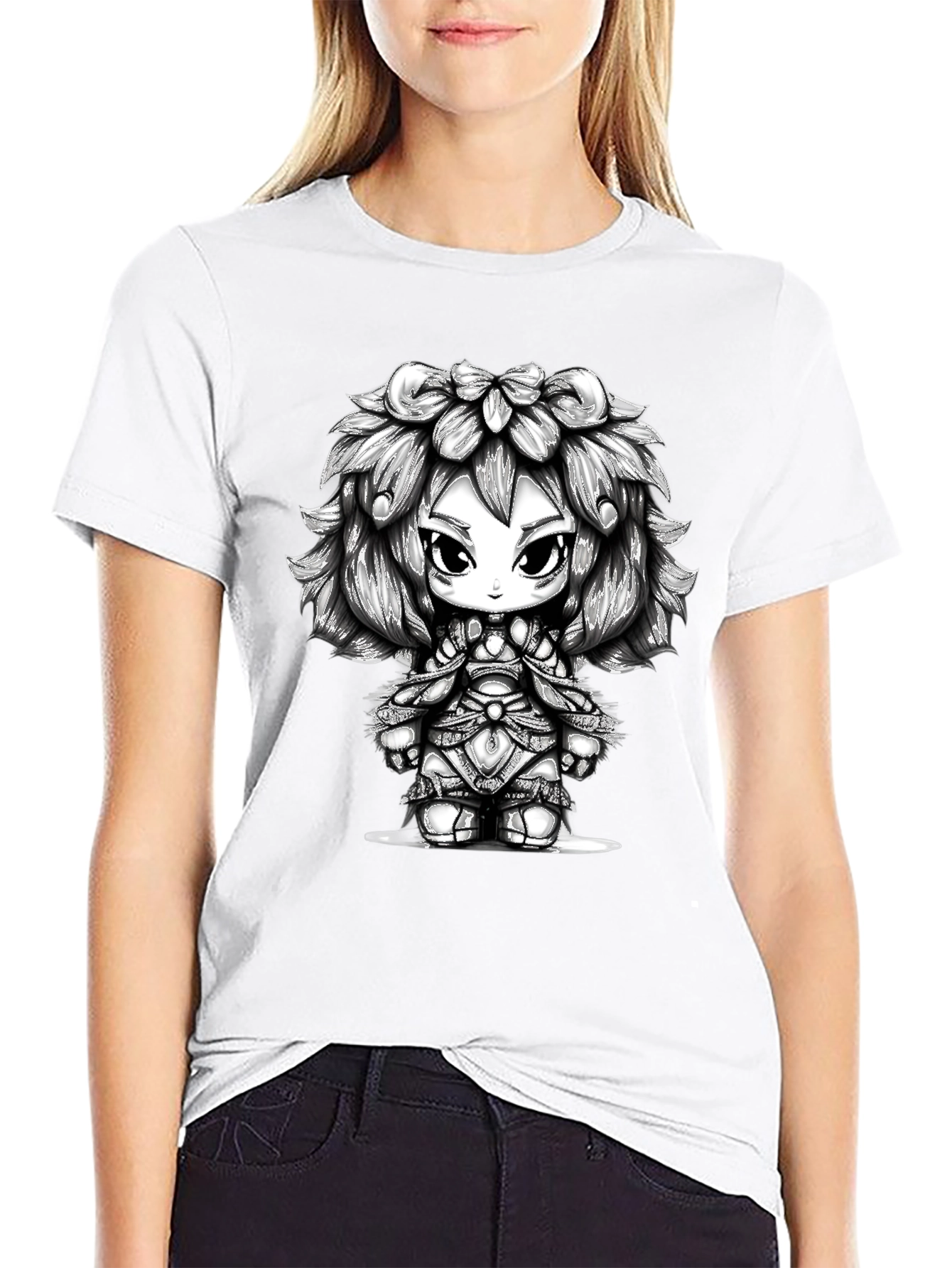 Fantasy Anime Character Graphic Tee