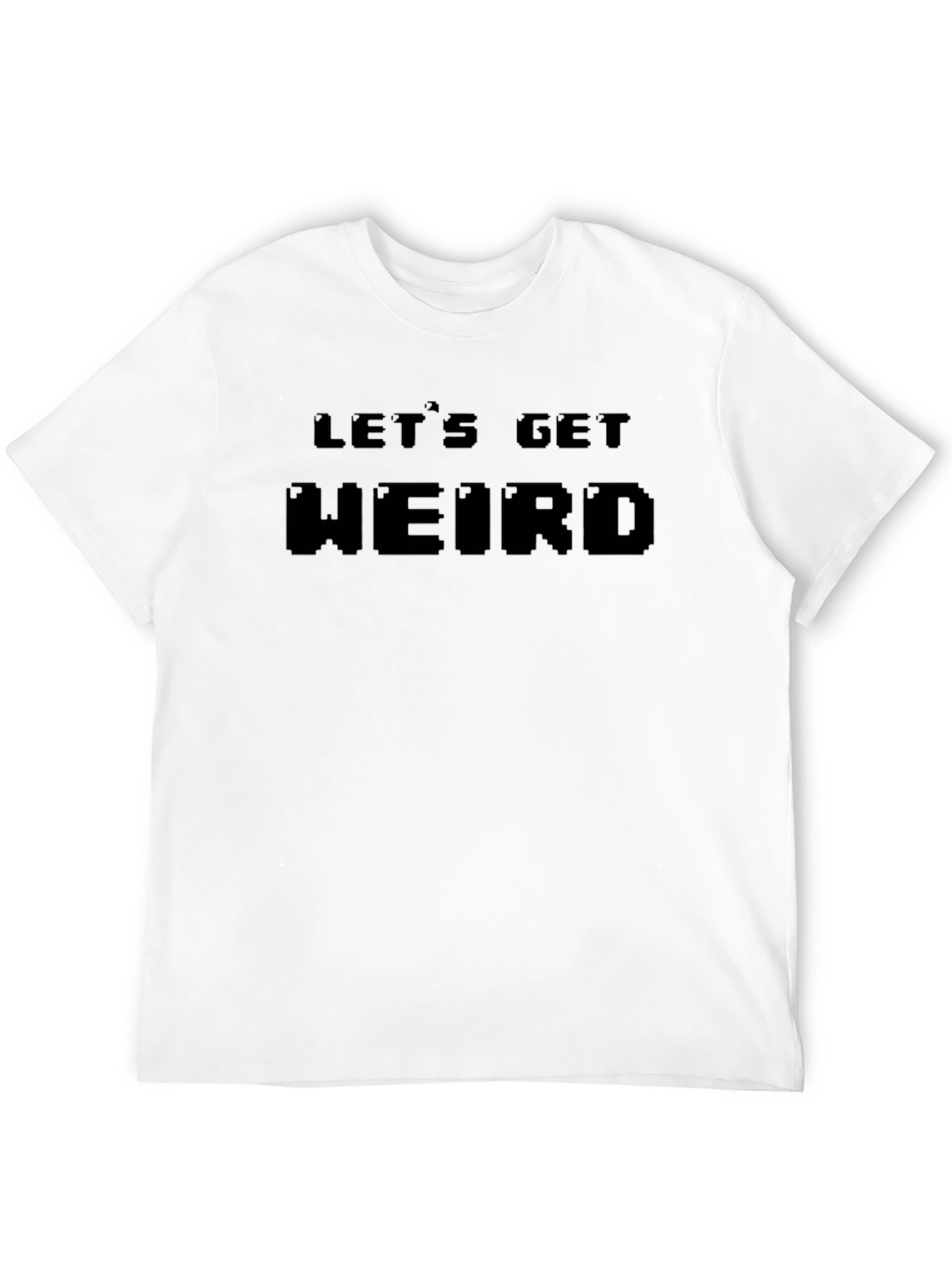 Lets Get Weird Pixel Graphic Tee - Black