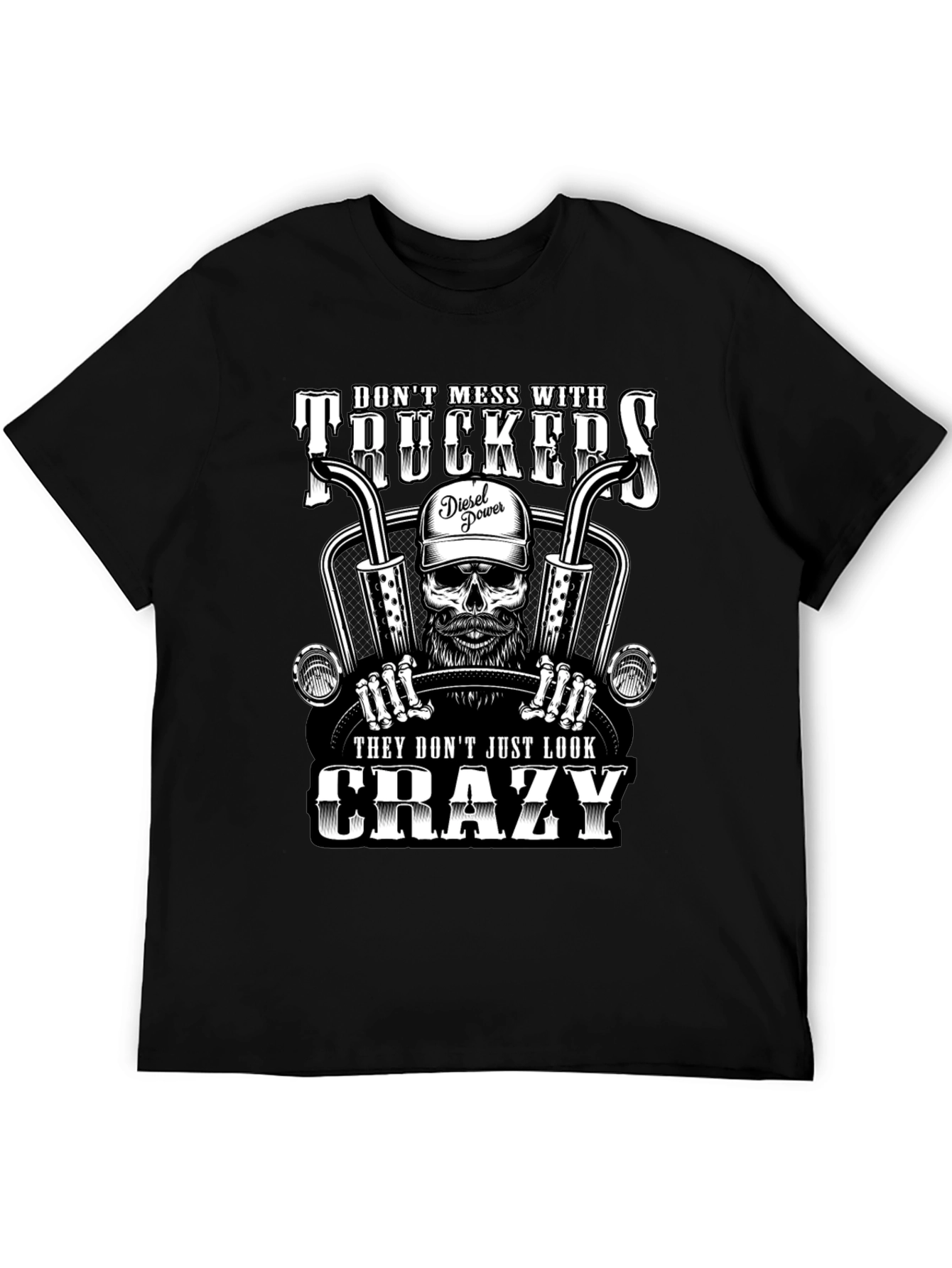 Dont Mess With Truckers Skeleton T-Shirt