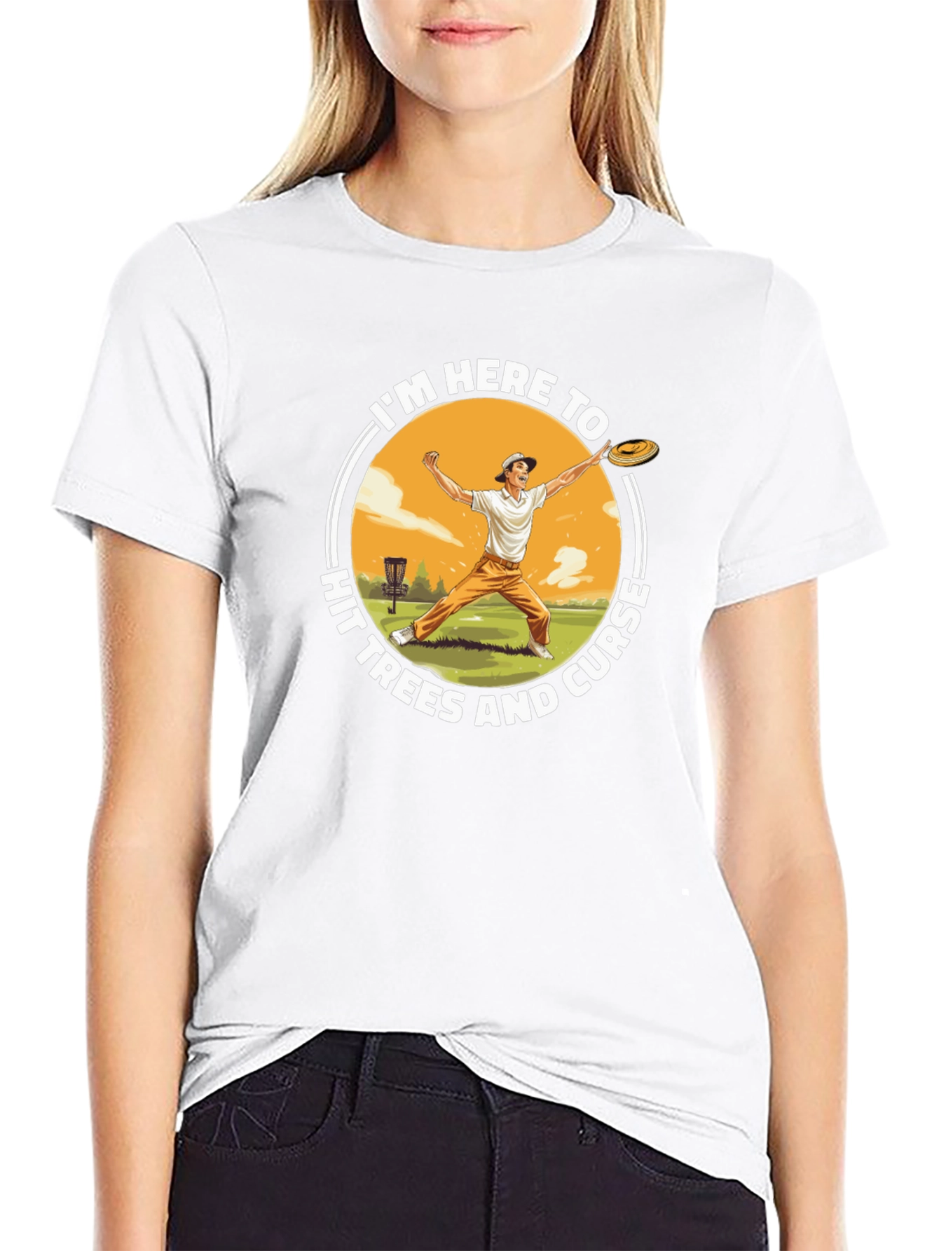 Disc Golf T-Shirt - Hit Trees and Curse