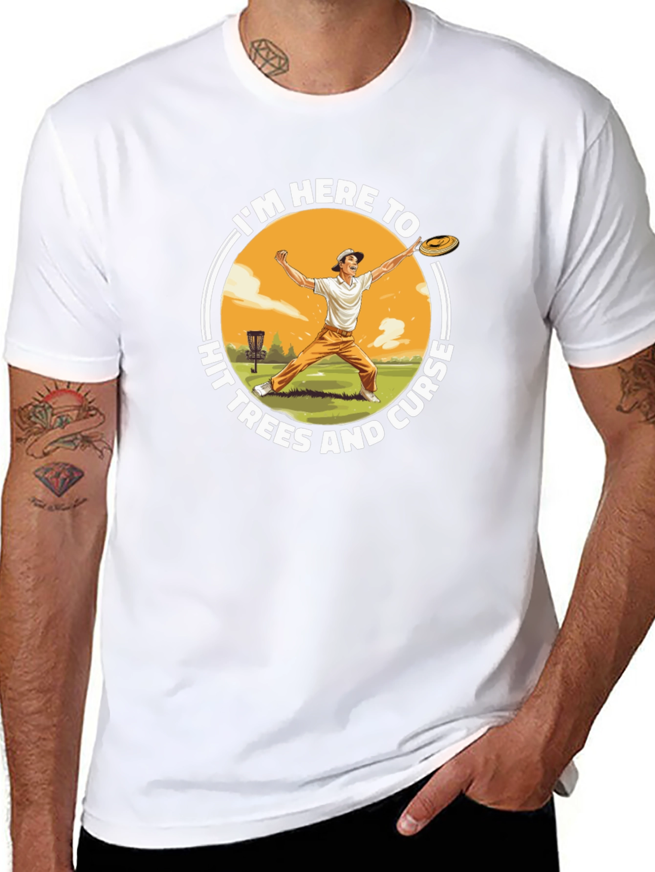 Disc Golf T-Shirt - Hit Trees and Curse