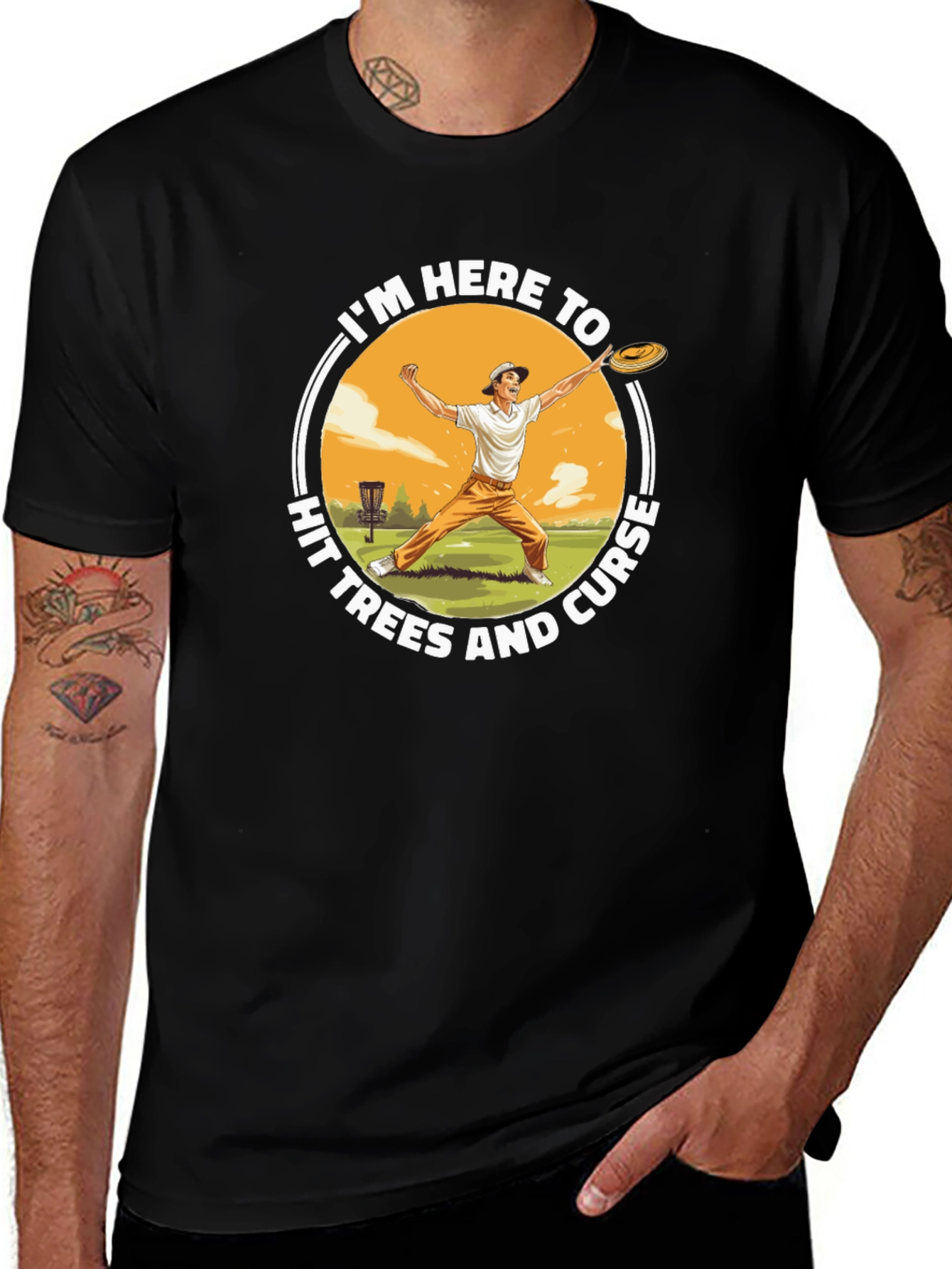 Disc Golf T-Shirt - Hit Trees and Curse