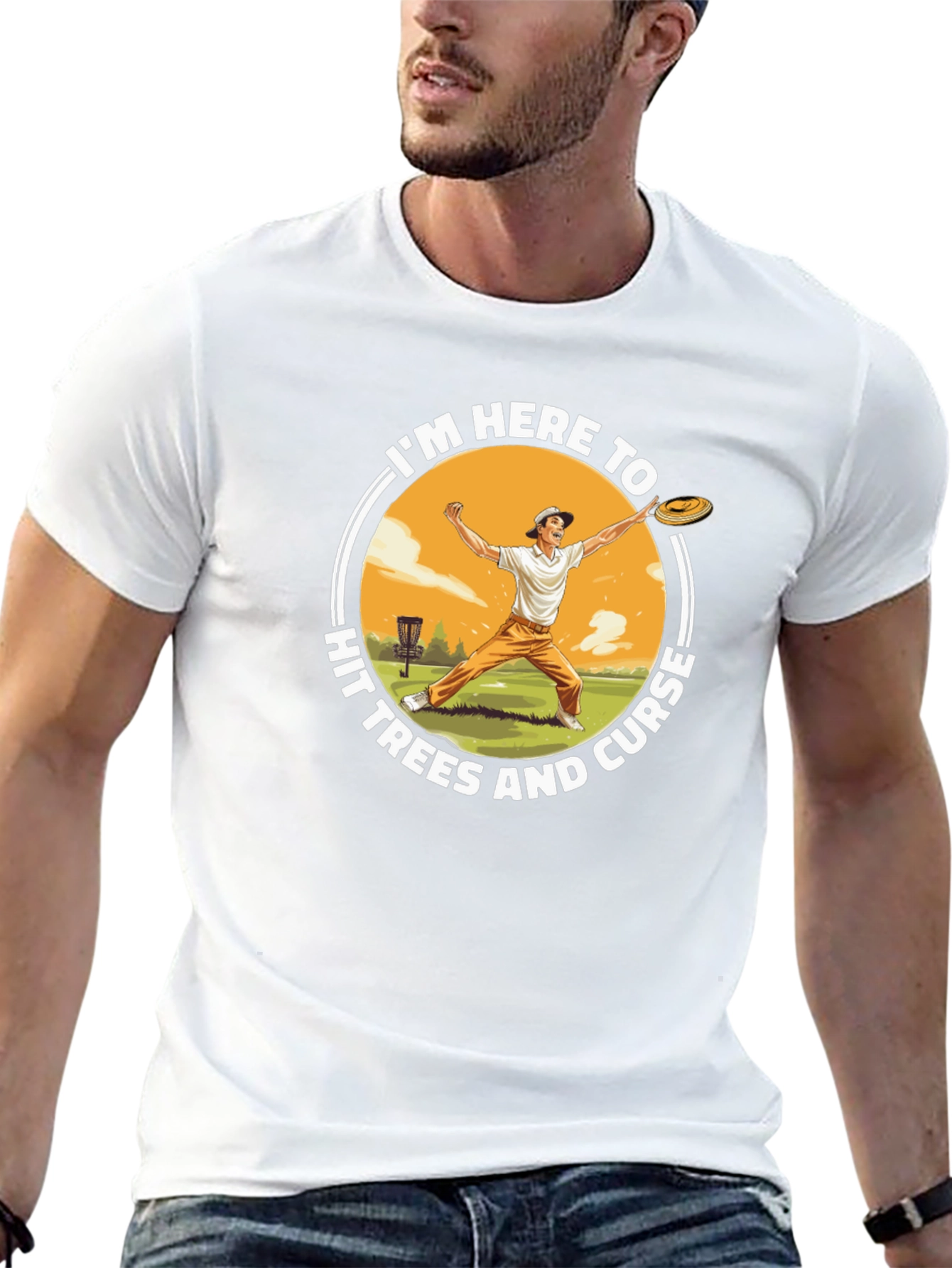 Disc Golf T-Shirt - Hit Trees and Curse