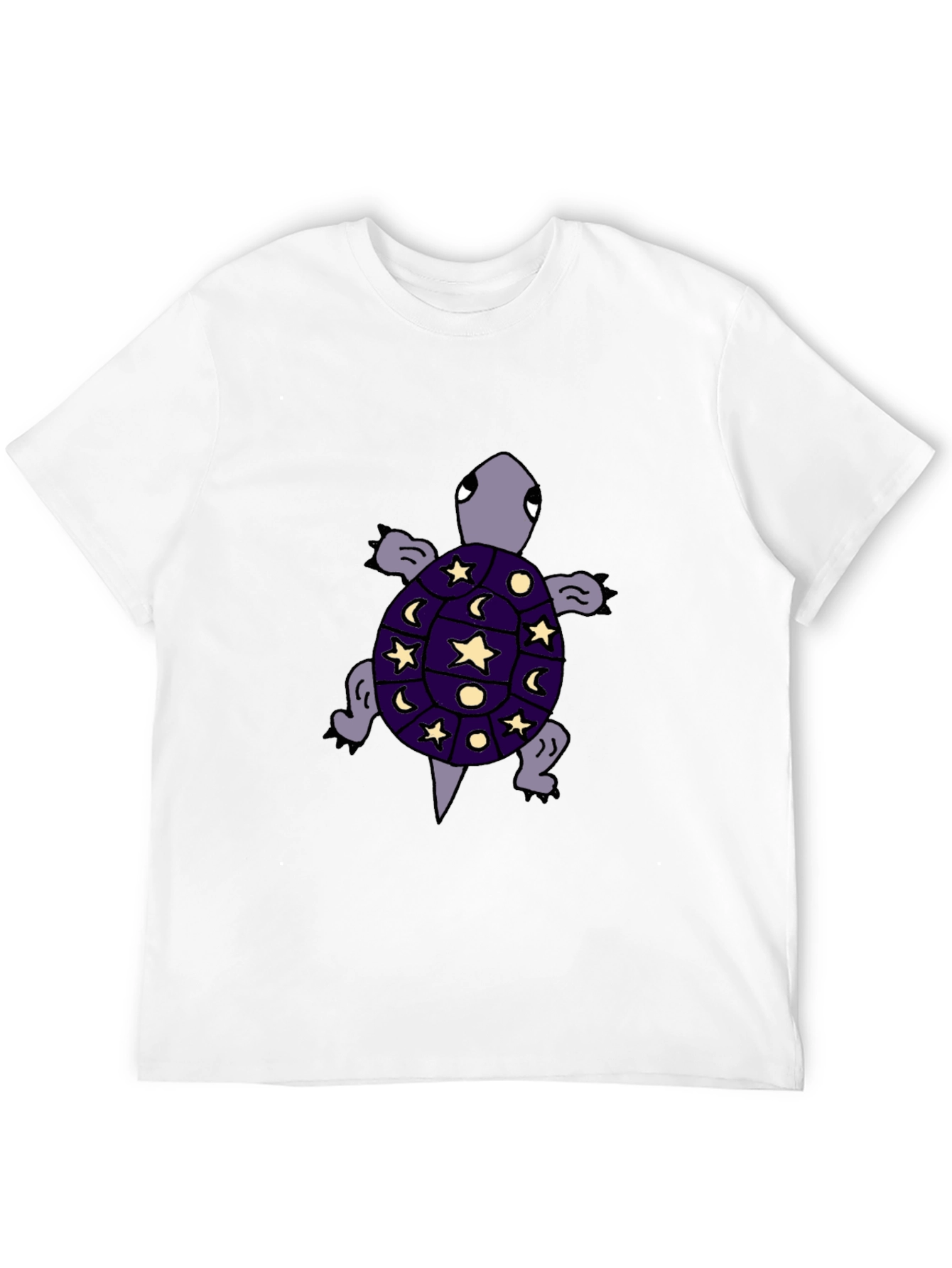 Cosmic Turtle Graphic Tee - Unique Starry Night Design