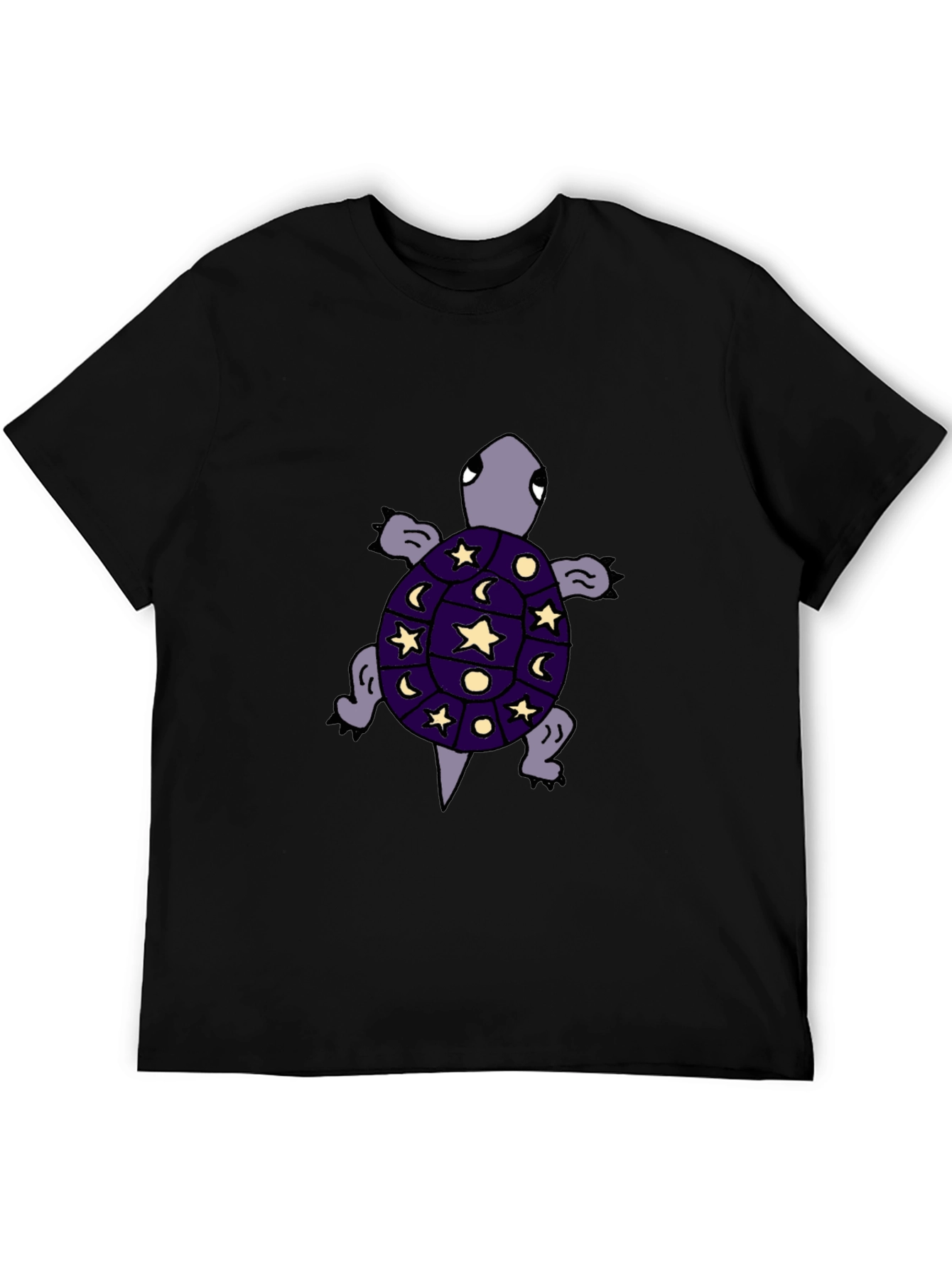 Cosmic Turtle Graphic Tee - Unique Starry Night Design