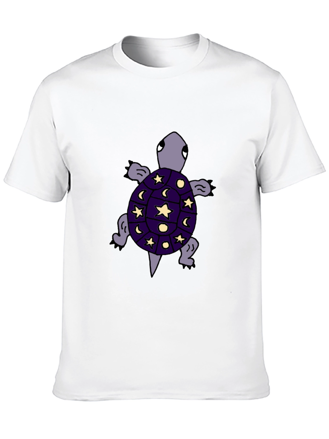 Cosmic Turtle Graphic Tee - Unique Starry Night Design