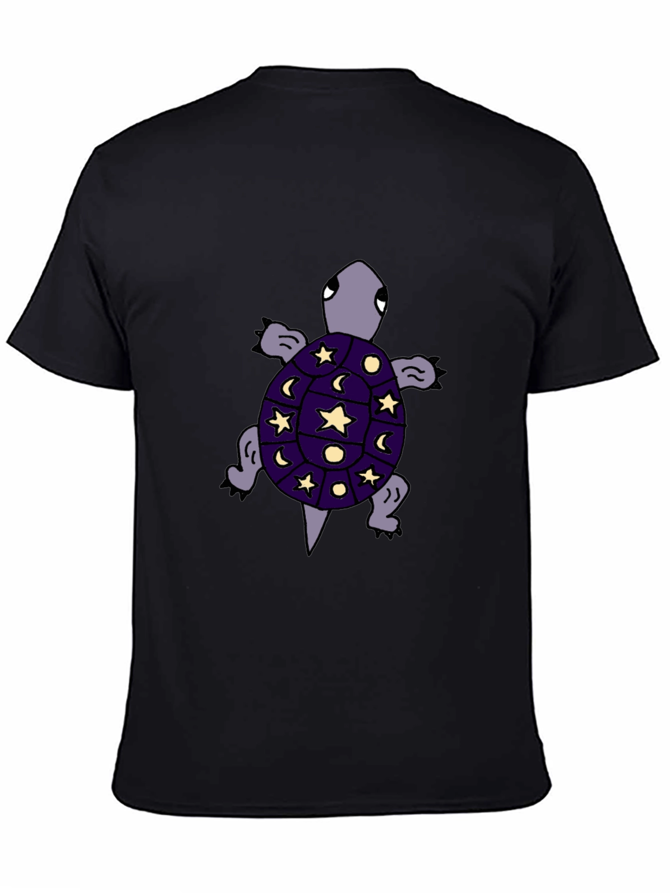 Cosmic Turtle Graphic Tee - Unique Starry Night Design