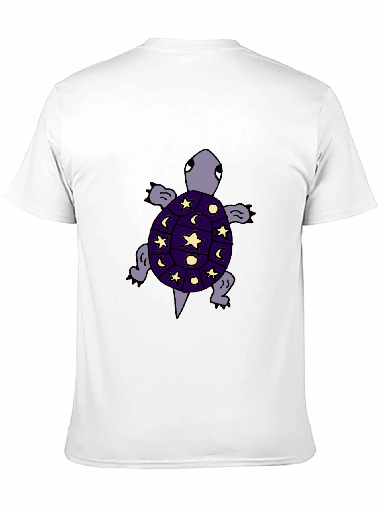 Cosmic Turtle Graphic Tee - Unique Starry Night Design