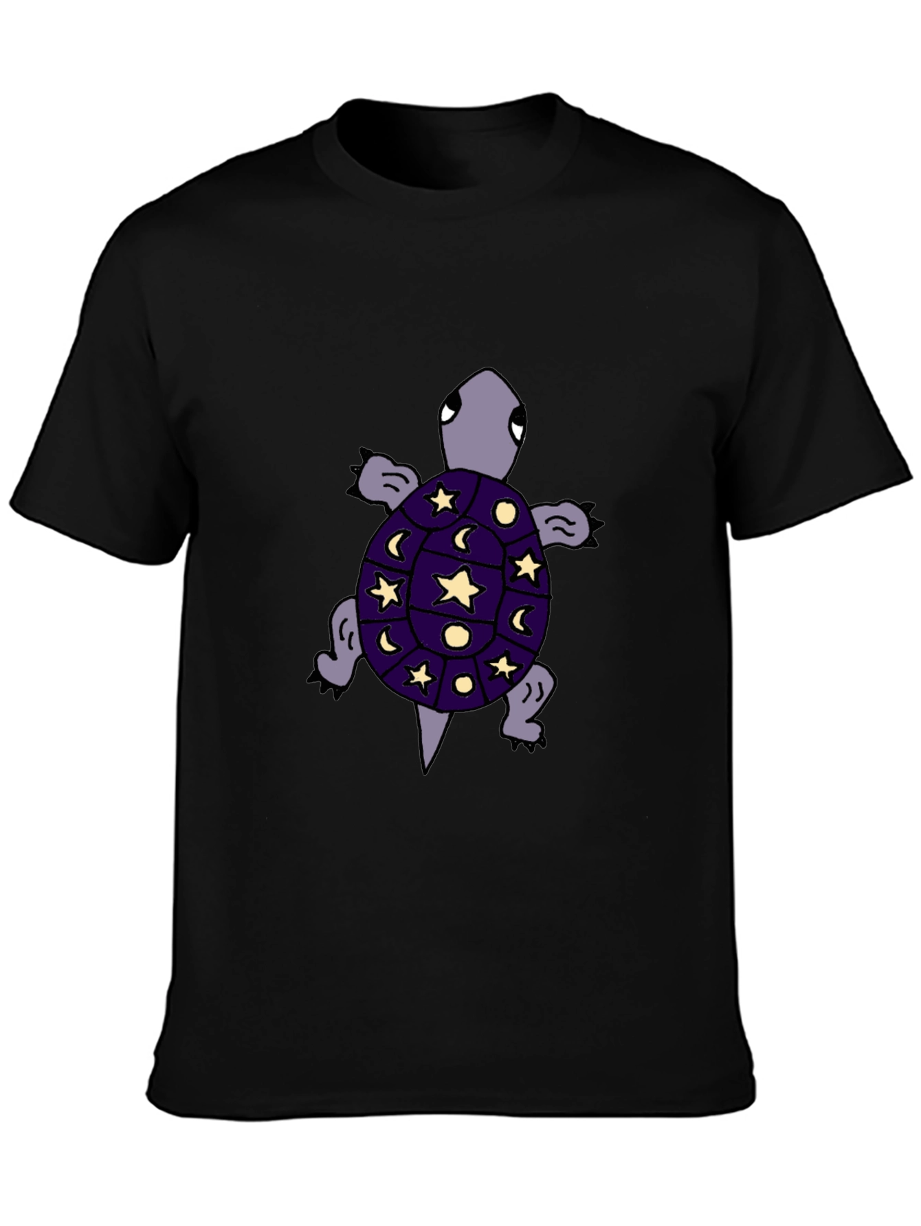 Cosmic Turtle Graphic Tee - Unique Starry Night Design