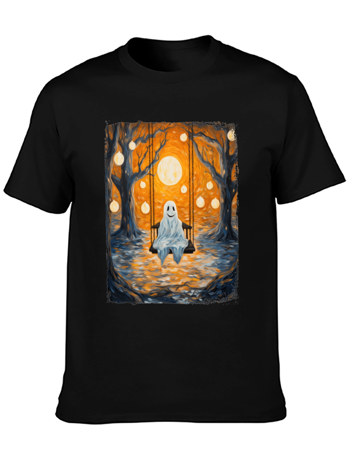 Ghost on Swing T-Shirt - Spooky Season