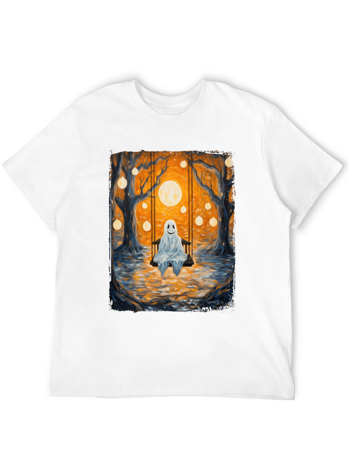 Ghost on Swing T-Shirt - Spooky Season