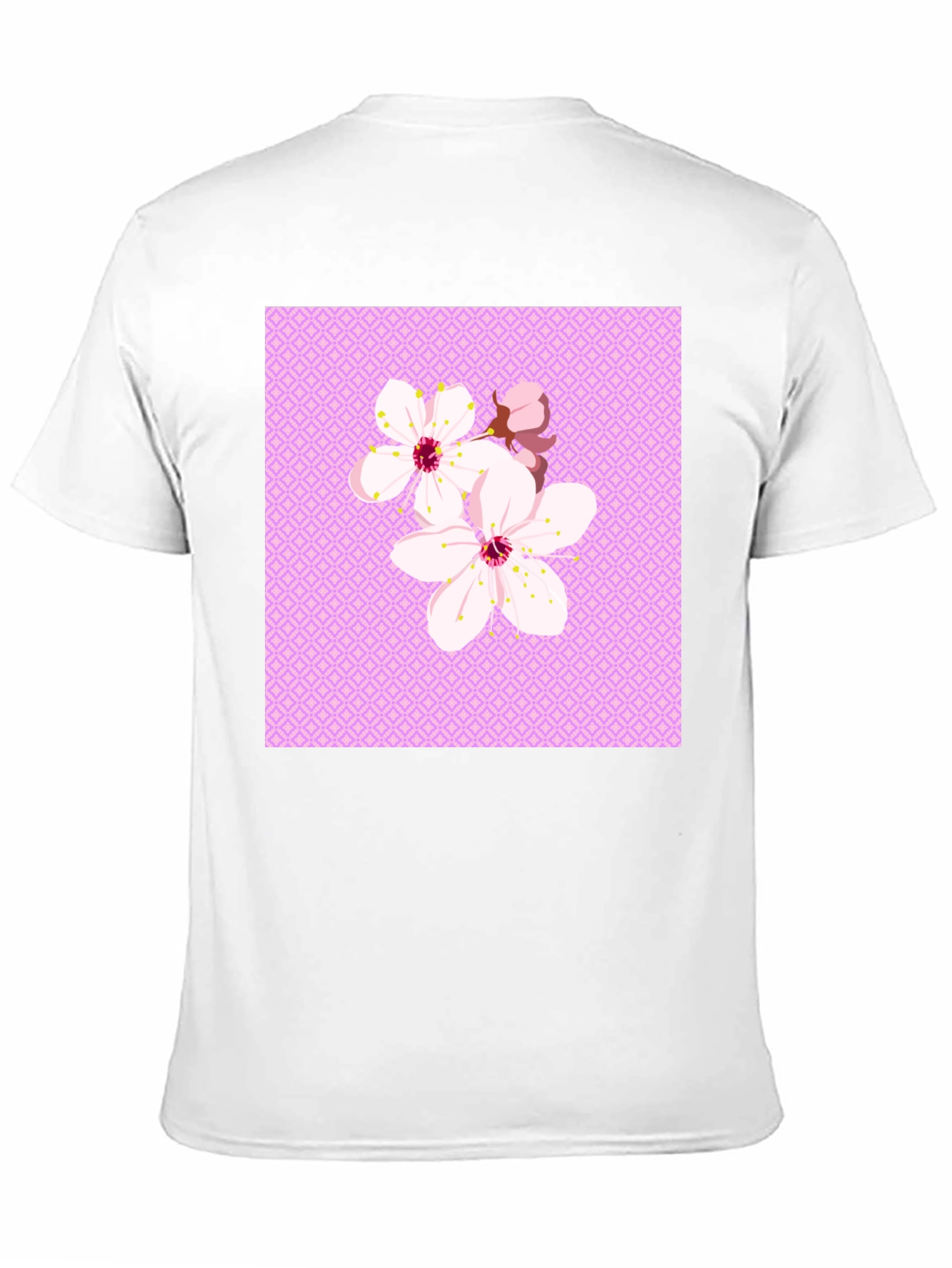 Floral Cherry Blossom Graphic Tee - Black