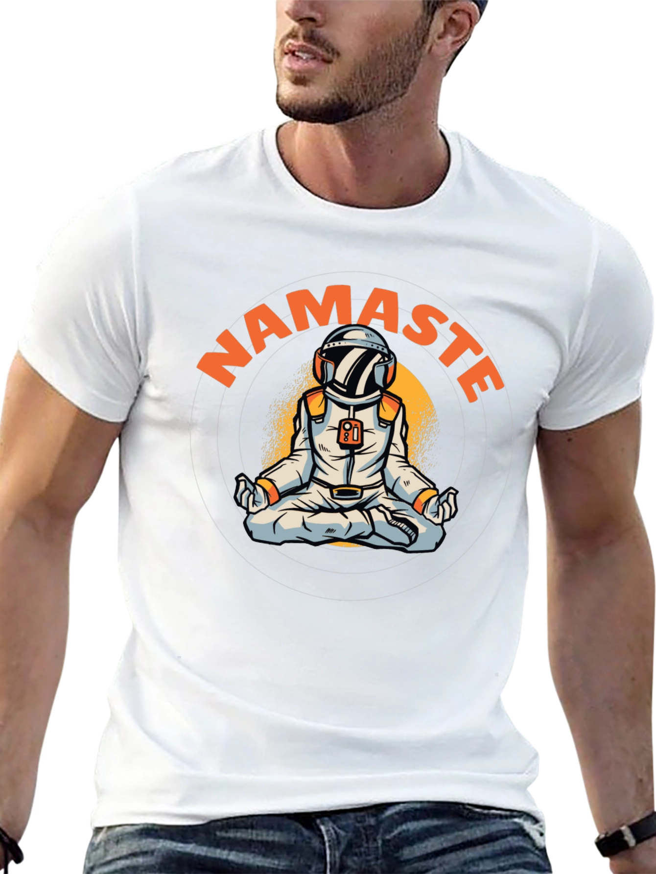 Namaste Astronaut Graphic T-Shirt