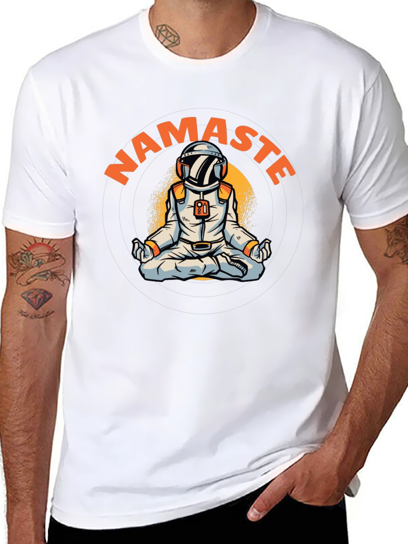 Namaste Astronaut Graphic T-Shirt