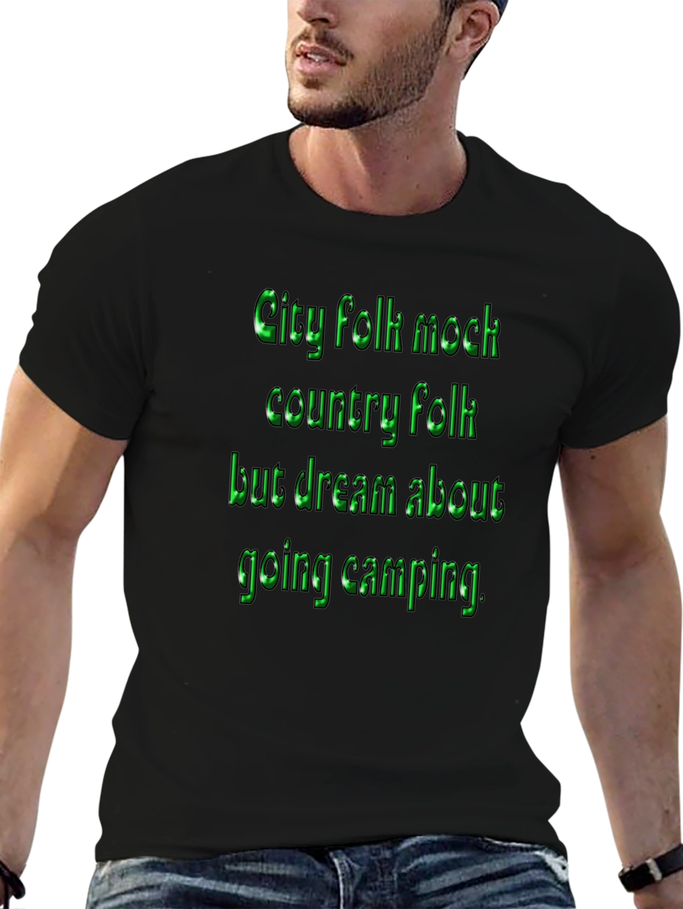 City Folk Camping T-Shirt - Country Humor Tee
