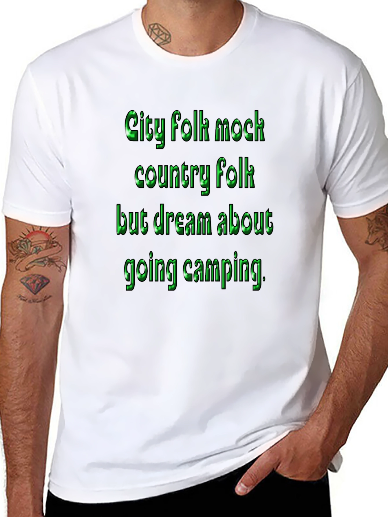City Folk Camping T-Shirt - Country Humor Tee