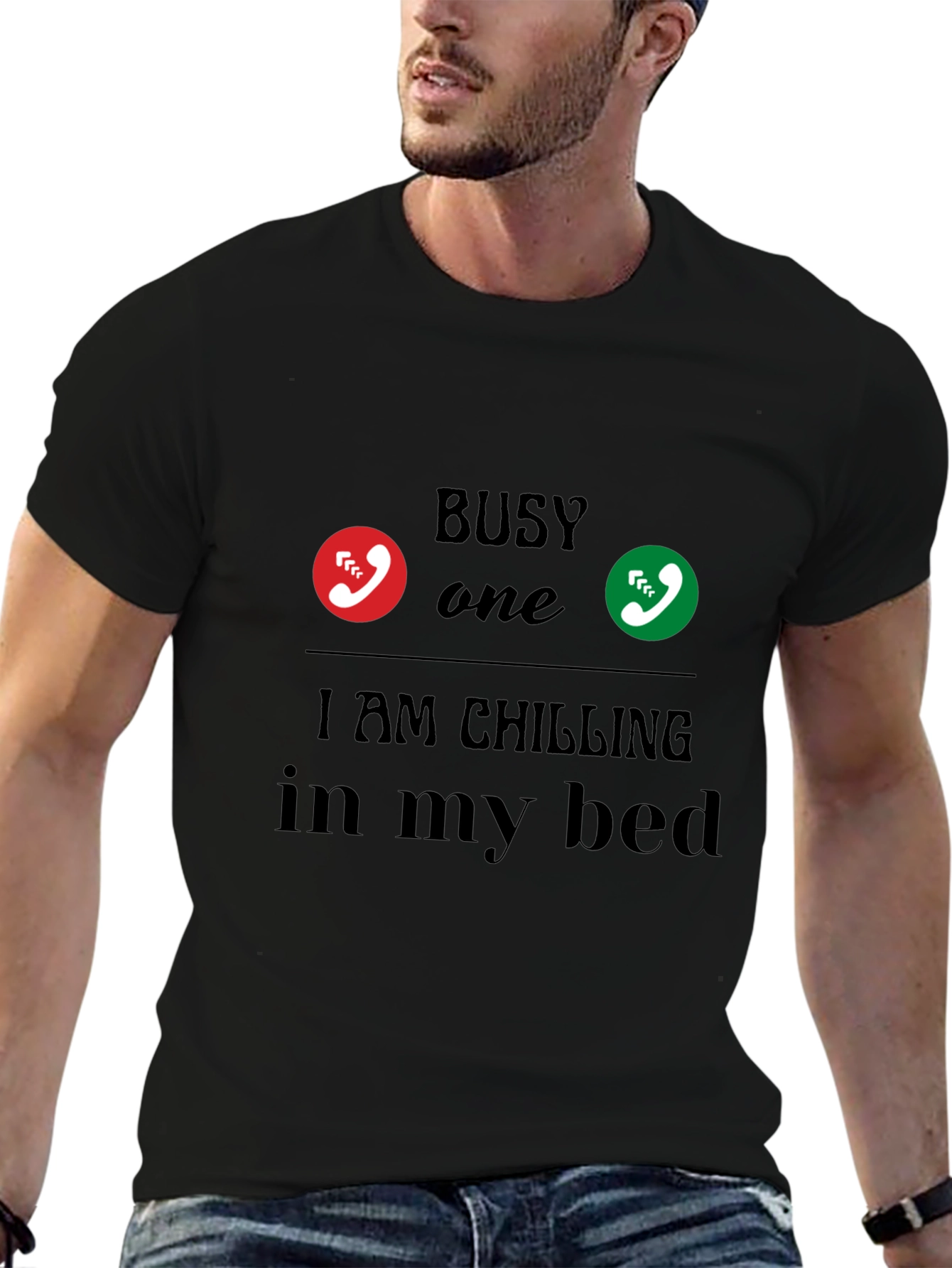 Busy Chilling in Bed Graphic Tee